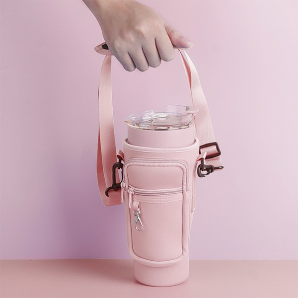 Bärväska med Mobilficka för Stanley 40oz Rosa