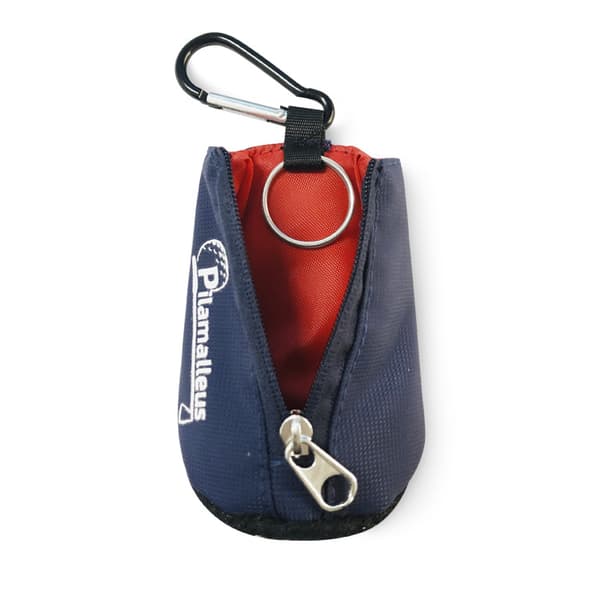 Kannettava golfpallon pidike T-pussilla Red Red