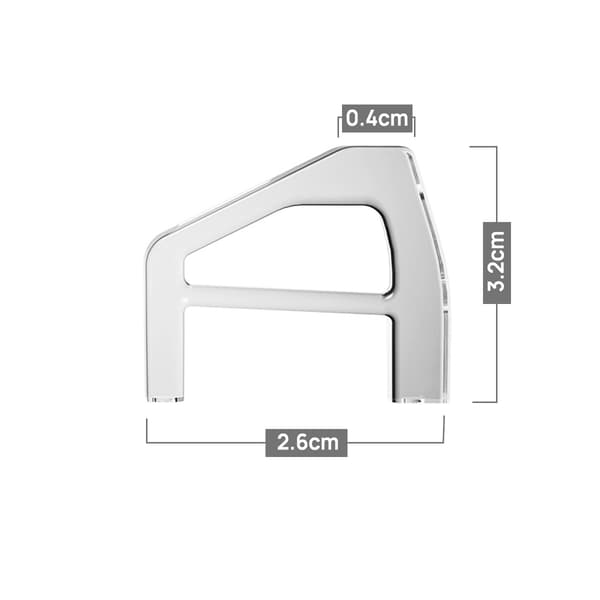Transparent Triangle Stand för PS5 Slim/Pro Digital Edition