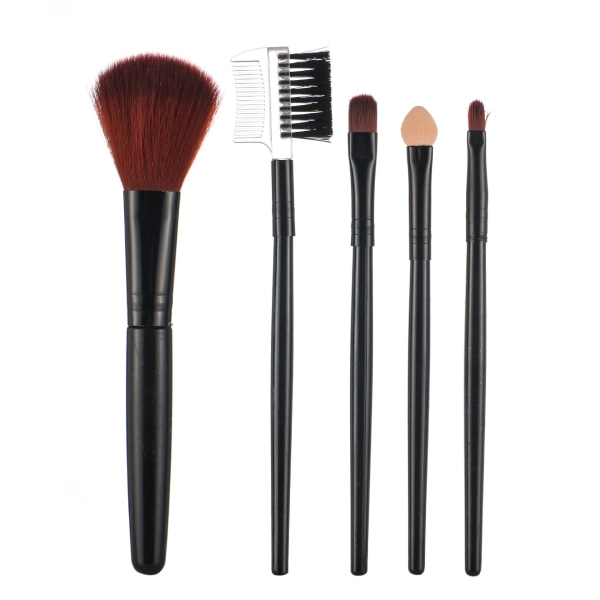 Make-up børster Sæt med 5 make-up børster Sort