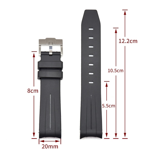 Ersättande Klockarmband för Rolex Submariner-Serien 22 mm