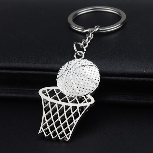 Basketball nøglering til NBA-entusiaster Silver Silver