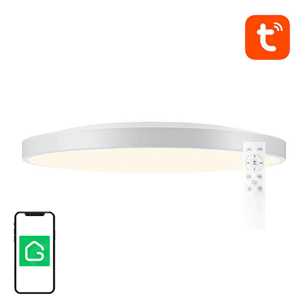 Älykäs kattovalaisin 30cm Bluetooth 16M RGBCW Gosund LB13 1600lm Tuya + kaukosäädin.