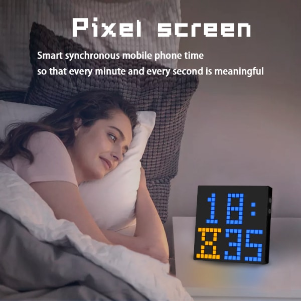 LED-pixelskärm Anpassat textmönster Animation Programmerbara displaylampor Svart
