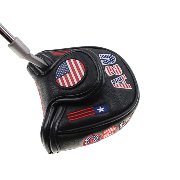 Golfputteröverdrag Halvcirkel – Premium PU Läder Huvudskydd Black Black