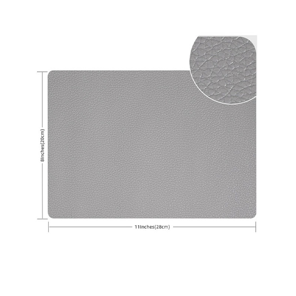 Selvklæbende PU-læder reparationslap LightGrey LightGrey