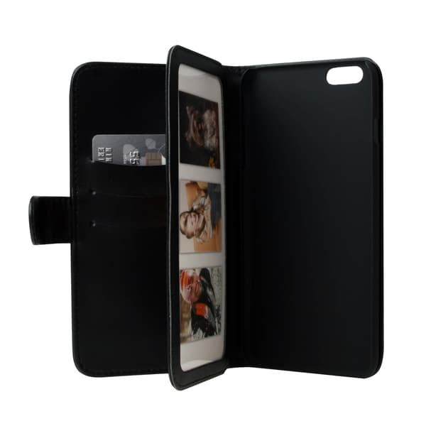 Wallet iPhone 6 Plus 7 Kortrum Sort