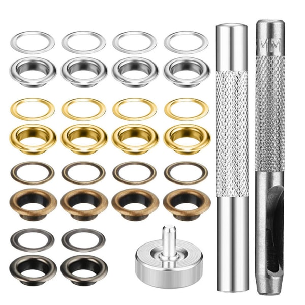 Set med DIY-Genomföringar, 200-pack (4 Färger x 50 set)