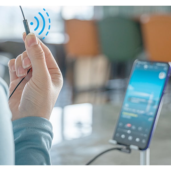 USB-C till 3,5 mm hörlursadapter Svart 13.5 cm