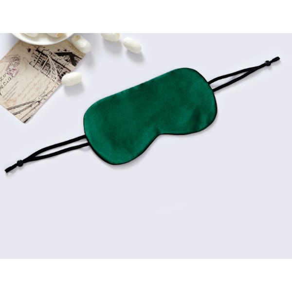 Sovmask i 100 % Mullbärssilke Grön