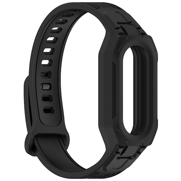 Universellt silikonarmband för Xiaomi Mi Band 9, 8, 7, 6, 5 Svart