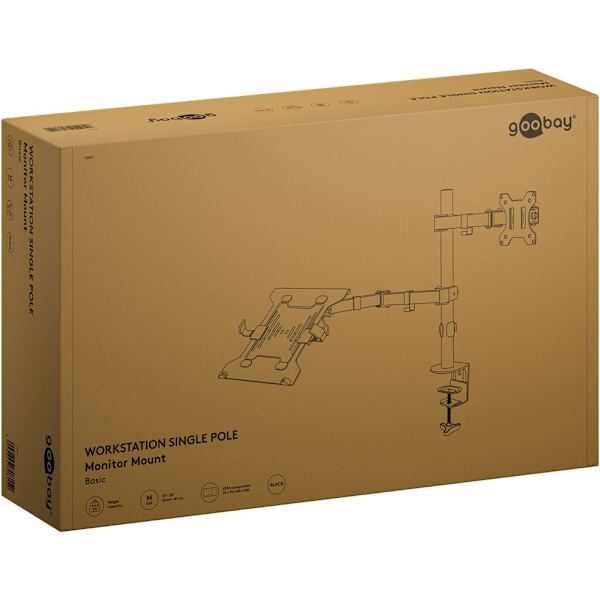 Skärmfäste med laptop-arm Flex