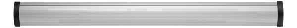 OFFICE Aluminum floor cable cover, 1104 x 92 mm, silver