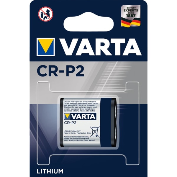 Varta CR P2 (6204) batteri, 1 st. blister