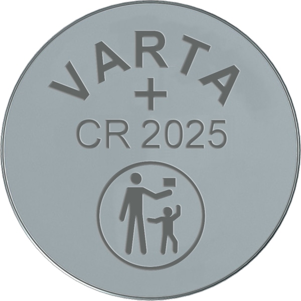 Varta CR2025 3V Lithium Knappcellsbatteri 2-pack