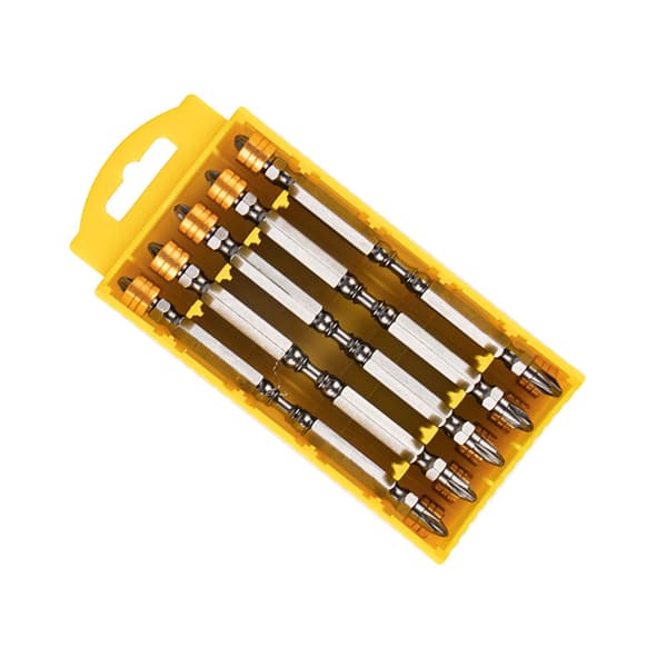 110 mm forlænget dobbeltsidet magnetisk skruetrækkerbitsæt 10-pack