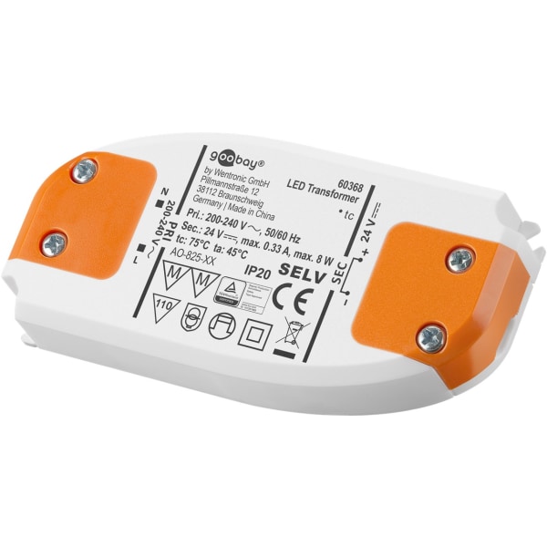 LED-transformator 24 V (DC) (DC), 8 W