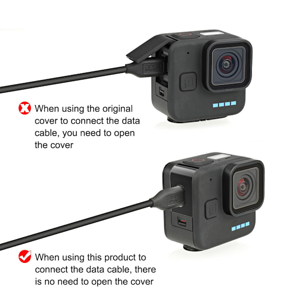 Alumiininen sivusuoja pölytiivis suoja Go Pro Hero 11 Minille