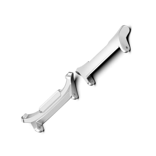 Rostfritt stål Klockarmbandsanslutning Silver 24 mm Silver 24 mm