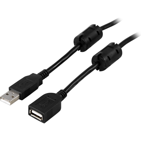 USB 2.0 cable Type A male Type A female 2m ferrite cores