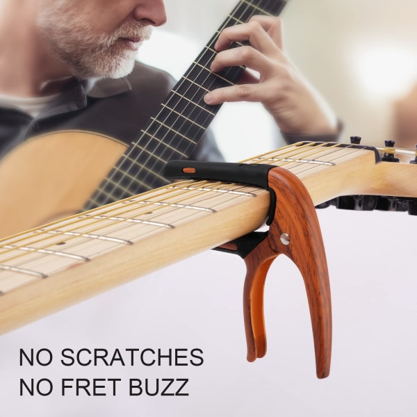 Gitarr Capo Svart