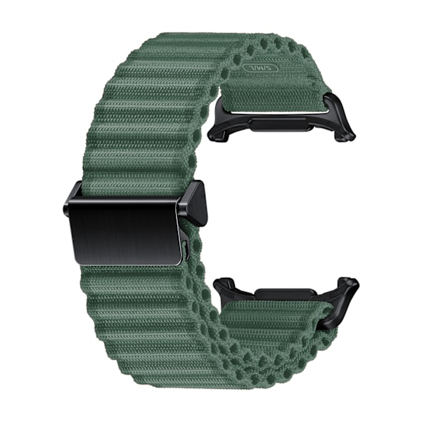 Militärgrönt nylonarmband för Samsung Galaxy Watch Grön