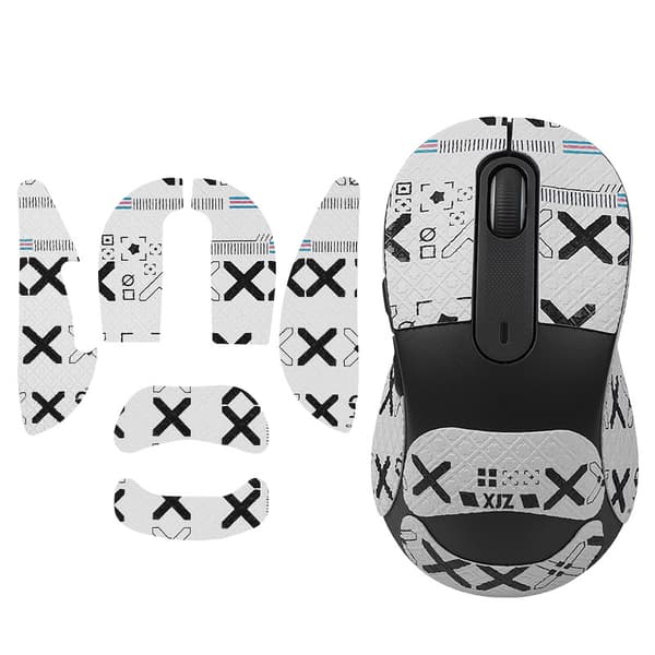 Forbedrede Grip Mouse Stickers til Logitech M650L/M750L White White