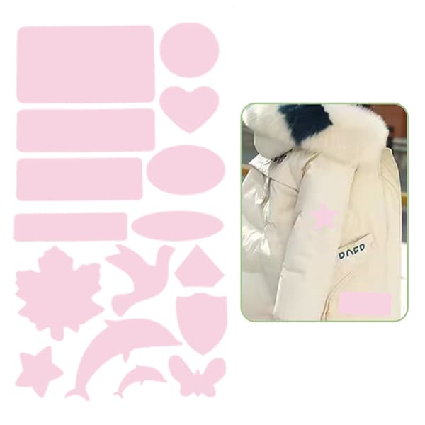 Självhäftande Reparationslappar för Kläder Pink Pink