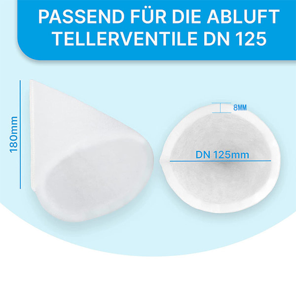 Ventilationsfilter-sæt til Zehnder, Helios, Maico, Pluggit 20-pack