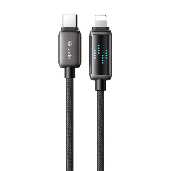 Mcdodo CA-2630 USB-C til Lightning-kabel, 36W, LED-skærm, 1,2m