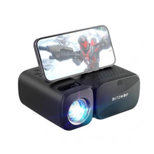 BlitzWolf BW-V3 Mini LED-valo/projektori, Wi-Fi + Bluetooth (musta)