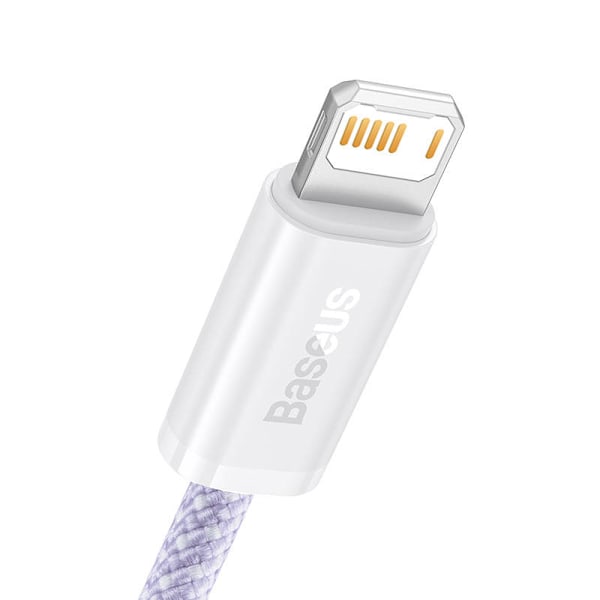 USB-kaapeli Lightning Baseus Dynamic 2 -sarjalle, 2,4 A, 1 m (violetti)