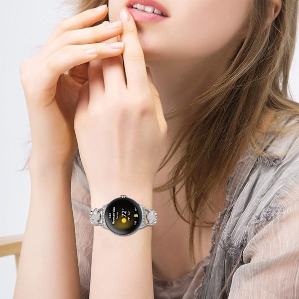 Cloverlink-kedja för Google Pixel Watch Silver