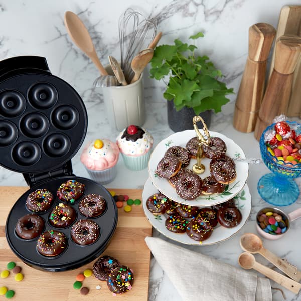 Donutmaskine Keramisk 7 Donuts 700W DM400 Sort