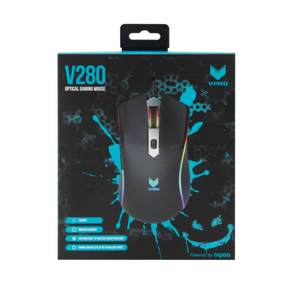 VPRO Mouse Gaming V280 Optisk Svart