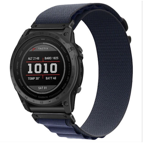 Nylon urrem til Garmin Fenix 8/8S/6X/7X/Pro/Tactix 22 mm