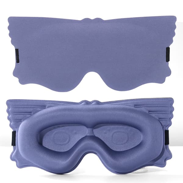 3D Konturformet Søvnmaske - Ultimativ Lysblokering LightPurple LightPurple