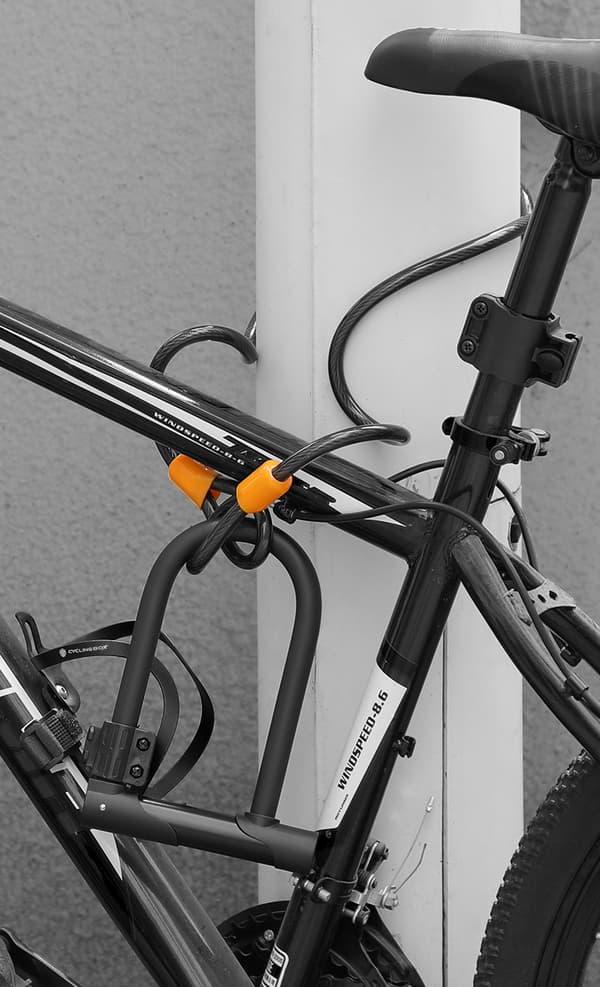 Cykel U-lås med monteringsfäste