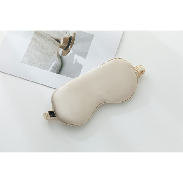 19 Momme Mulberry Silk Eye Mask Beige