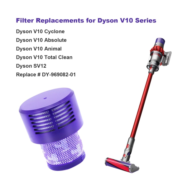 INF 2-pack dammsugarfilter för Dyson V10