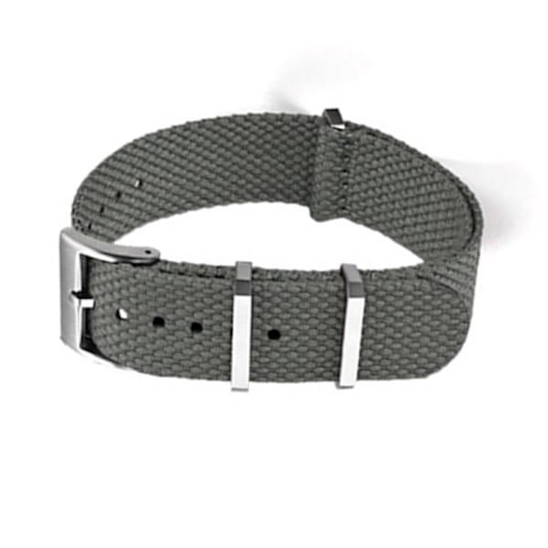 Premium Nyloninen Kellon Ranneke Omega X Swatchille Harmaa 22 mm