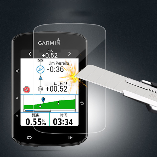 Garmin Edge 520 Plus -pyörätietokoneen näytönsuoja (2 kpl)