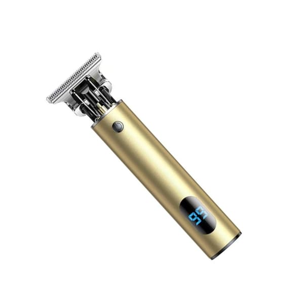 Professionel Elektrisk Hårklipper med Keramisk Blad & LCD-Display Gold Gold
