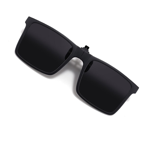 Foldbare Clip-On Solbriller - Polariserede Grey Grey
