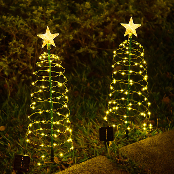 Solar Christmas Tree Lights - Set om 2