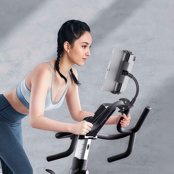 Flexibelt långarmsfäste med universell telefon/surfplatta-klämma