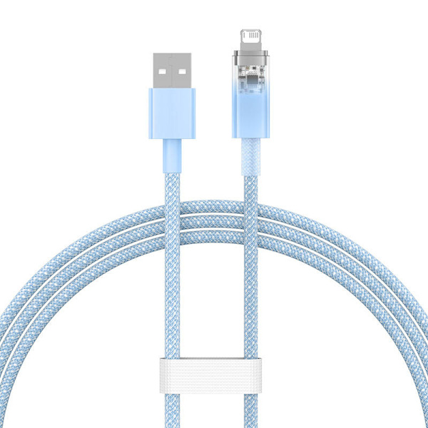 Snabbladdningskabel Baseus Explorer USB till Lightning 2.4A 1M (blå)