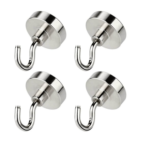 Magneettikoukku 4 kpl Hopea 1.5 kg