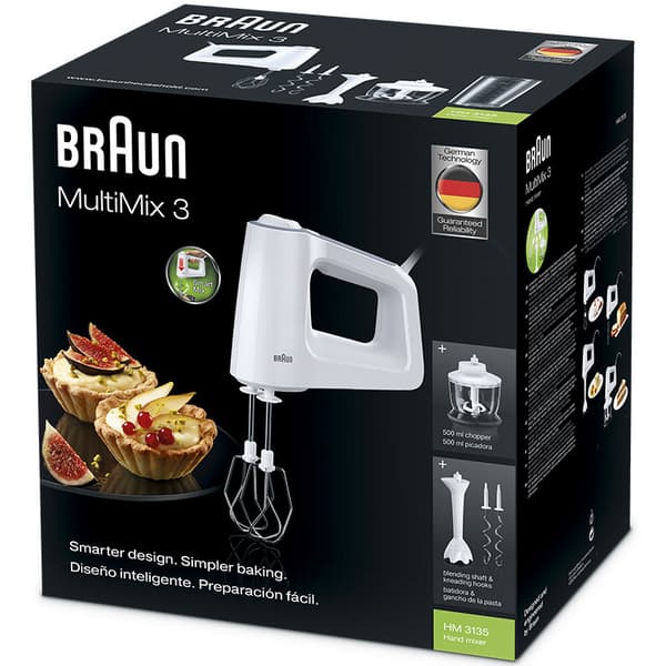 Elkomfur 500w + Tilbehør Hvid HM3135WH