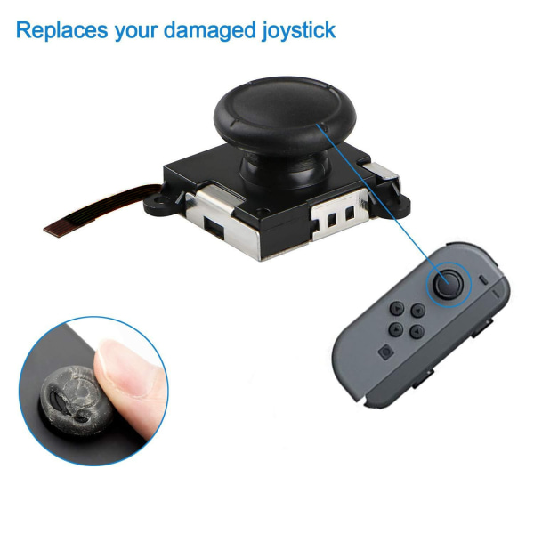19-delad joystickersättning för Nintendo Switch Analog Stick Rep Flerfärgad